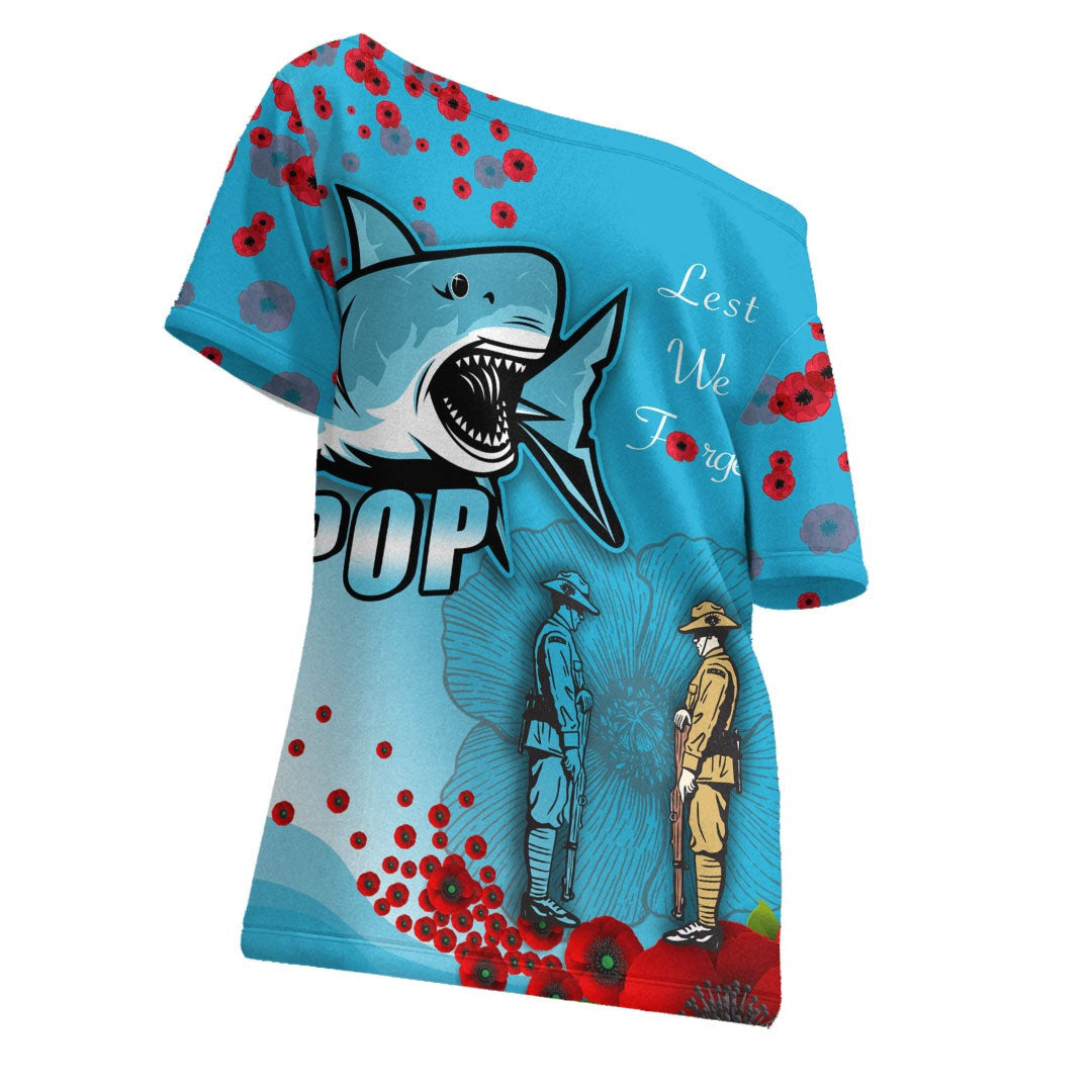 vibehoodie-shirt-cronulla-sutherland-sharks-anzac-day-lest-we-forget-rugby-team-off-shoulder-t-shirt