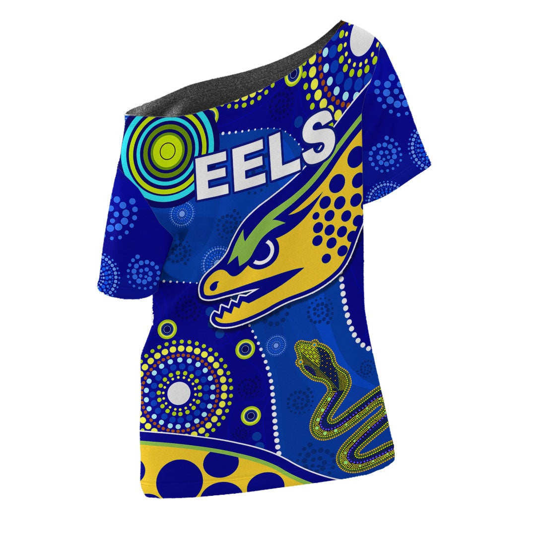 vibehoodie-shirt-parramatta-eels-indigenous-special-blue-version-rugby-team-off-shoulder-t-shirt