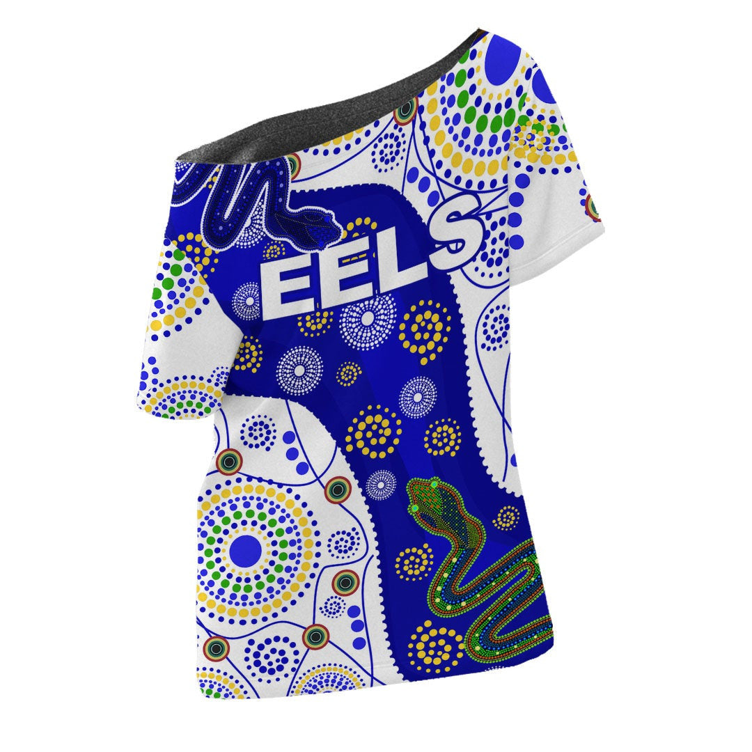 vibehoodie-shirt-parramatta-eels-naidoc-blue-version-rugby-team-off-shoulder-t-shirt