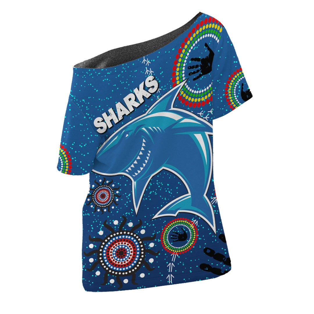 vibehoodie-shirt-cronulla-sutherland-special-indigenous-rugby-team-off-shoulder-t-shirt