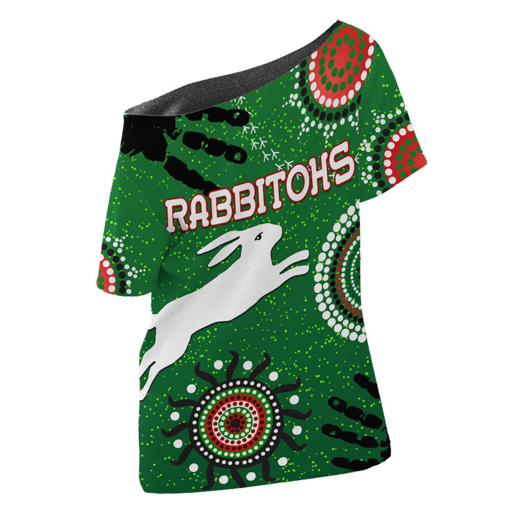 vibehoodie-shirt-south-sydney-rabbitohs-unique-indigenous-rugby-team-off-shoulder-t-shirt