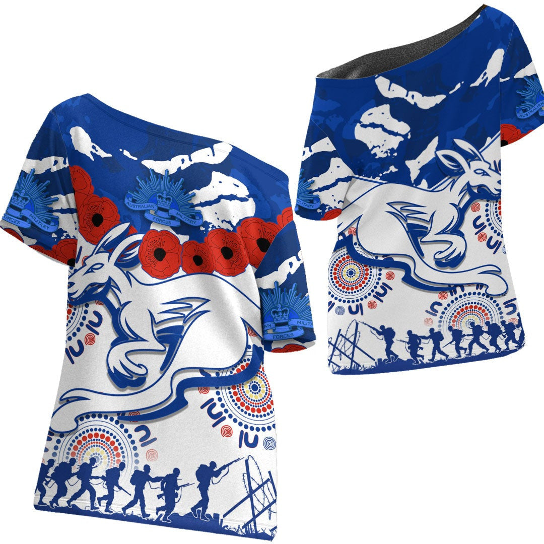 vibehoodie-shirt-north-melbourne-kangaroos-anzac-day-lest-we-forget-football-team-off-shoulder-t-shirt