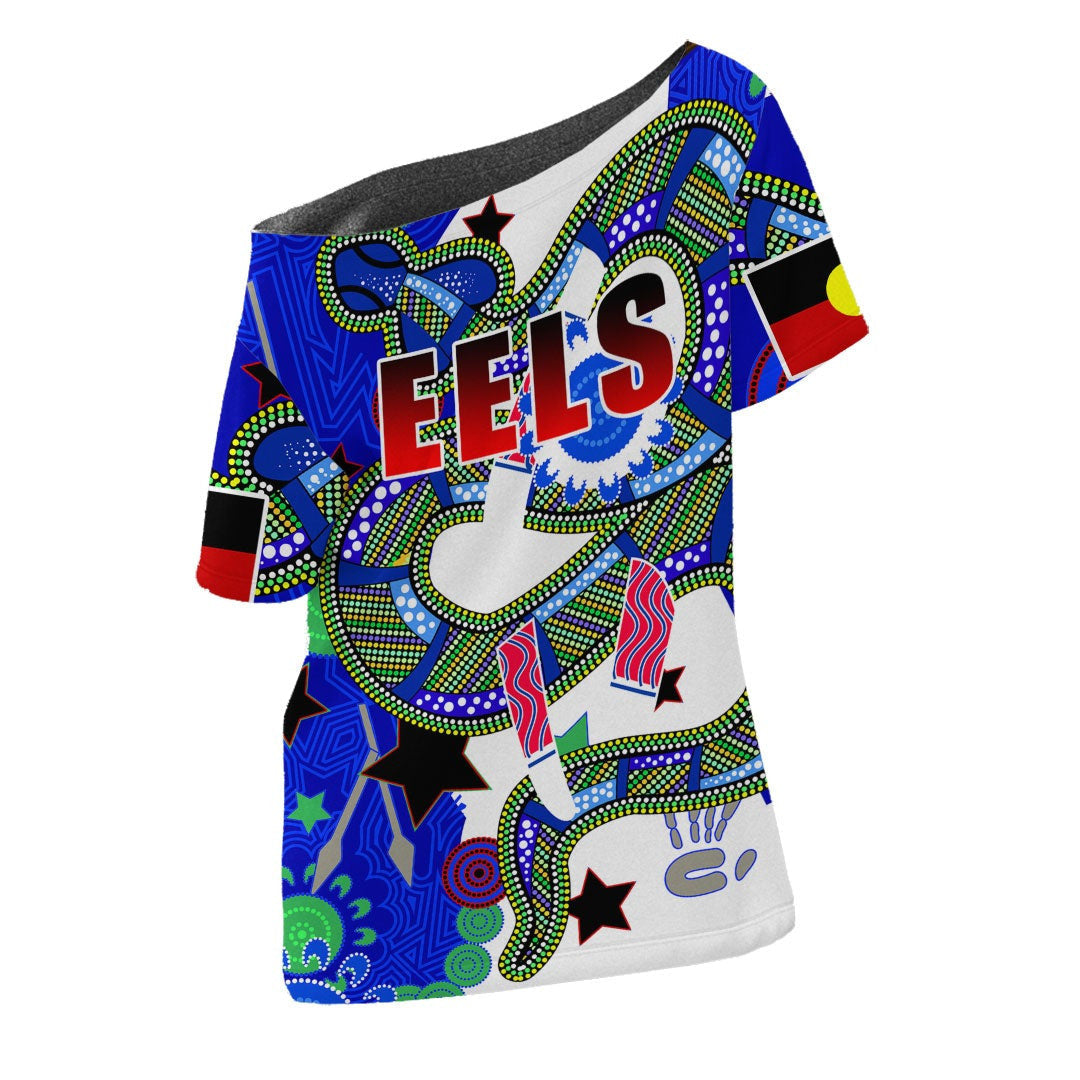 vibehoodie-shirt-parramatta-eels-naidoc-blue-rugby-team-off-shoulder-t-shirt