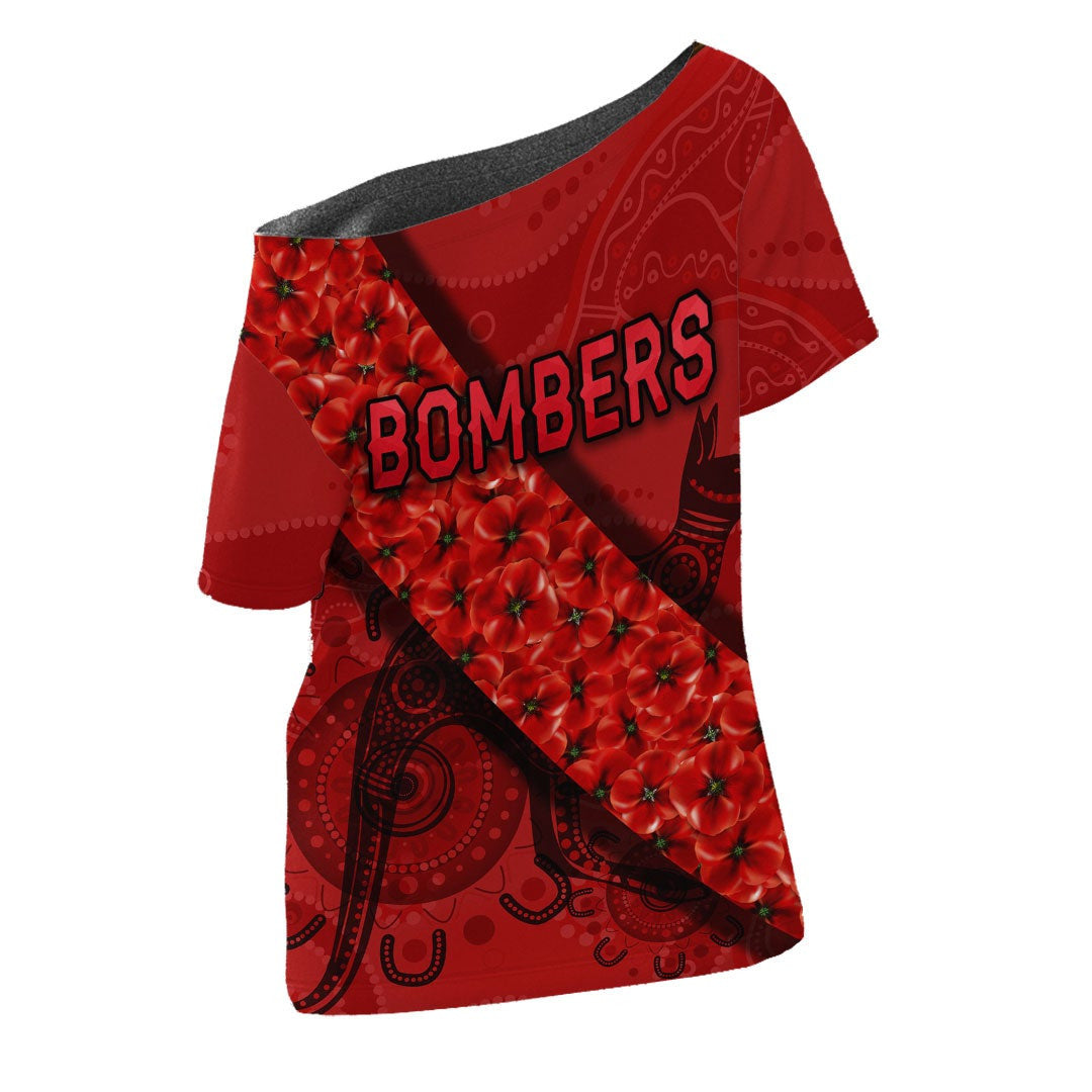 vibehoodie-shirt-essendon-bombers-indigenous-red-version-football-team-off-shoulder-t-shirt