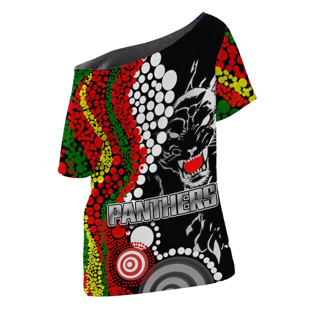 vibehoodie-shirt-penrith-panthers-indigenous-style-rugby-team-off-shoulder-t-shirt