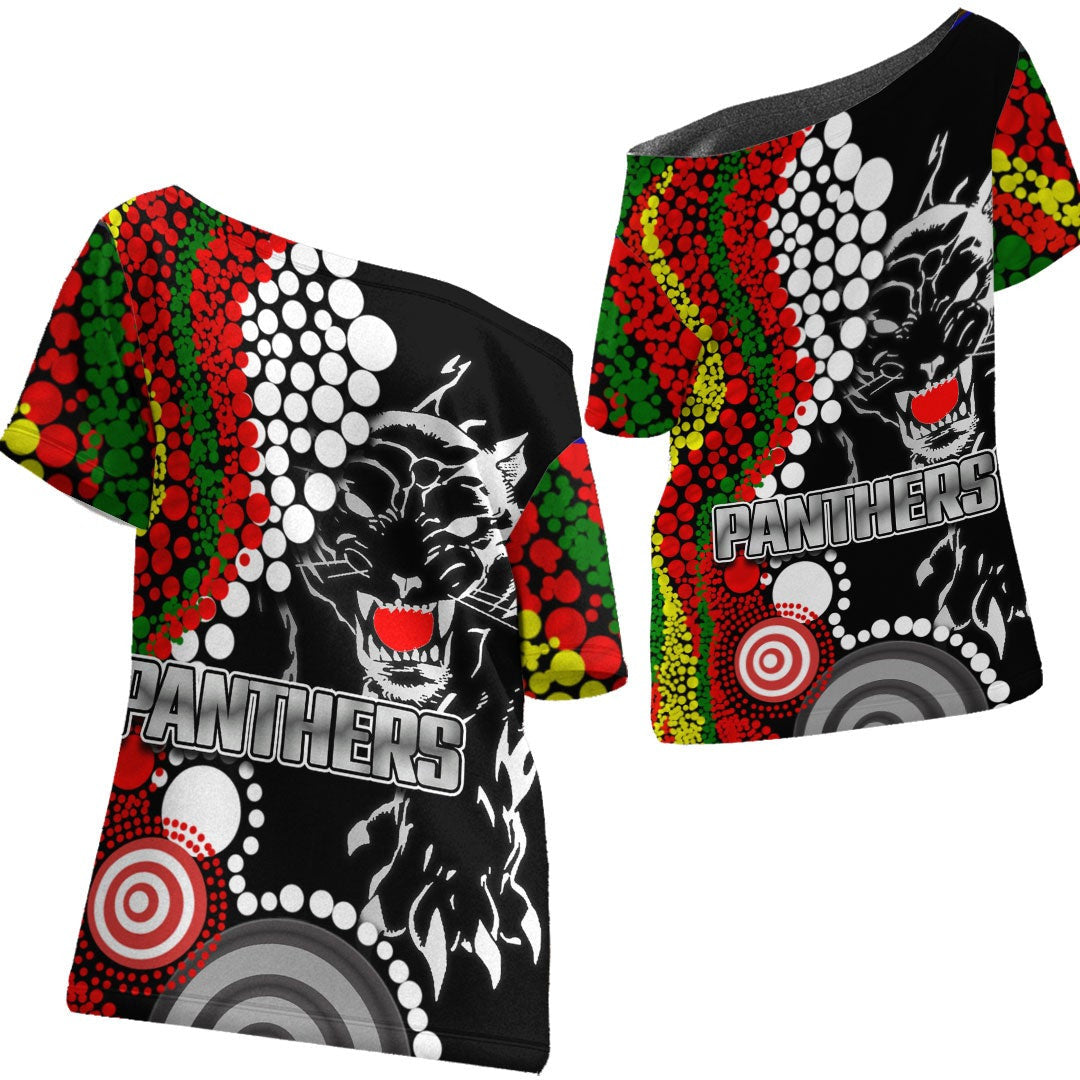 vibehoodie-shirt-penrith-panthers-indigenous-style-rugby-team-off-shoulder-t-shirt