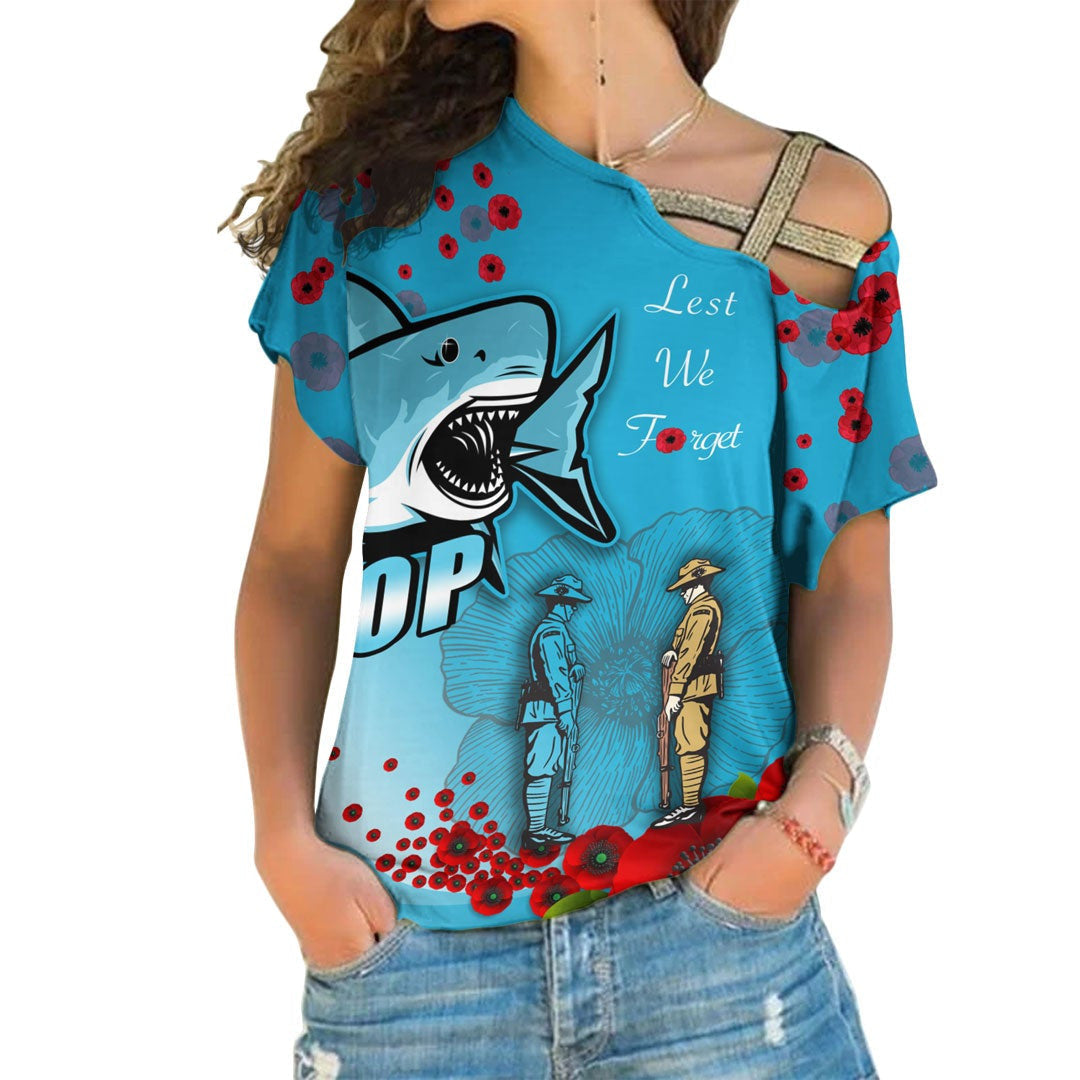 vibehoodie-shirt-cronulla-sutherland-sharks-anzac-day-lest-we-forget-rugby-team-one-shoulder-shirt