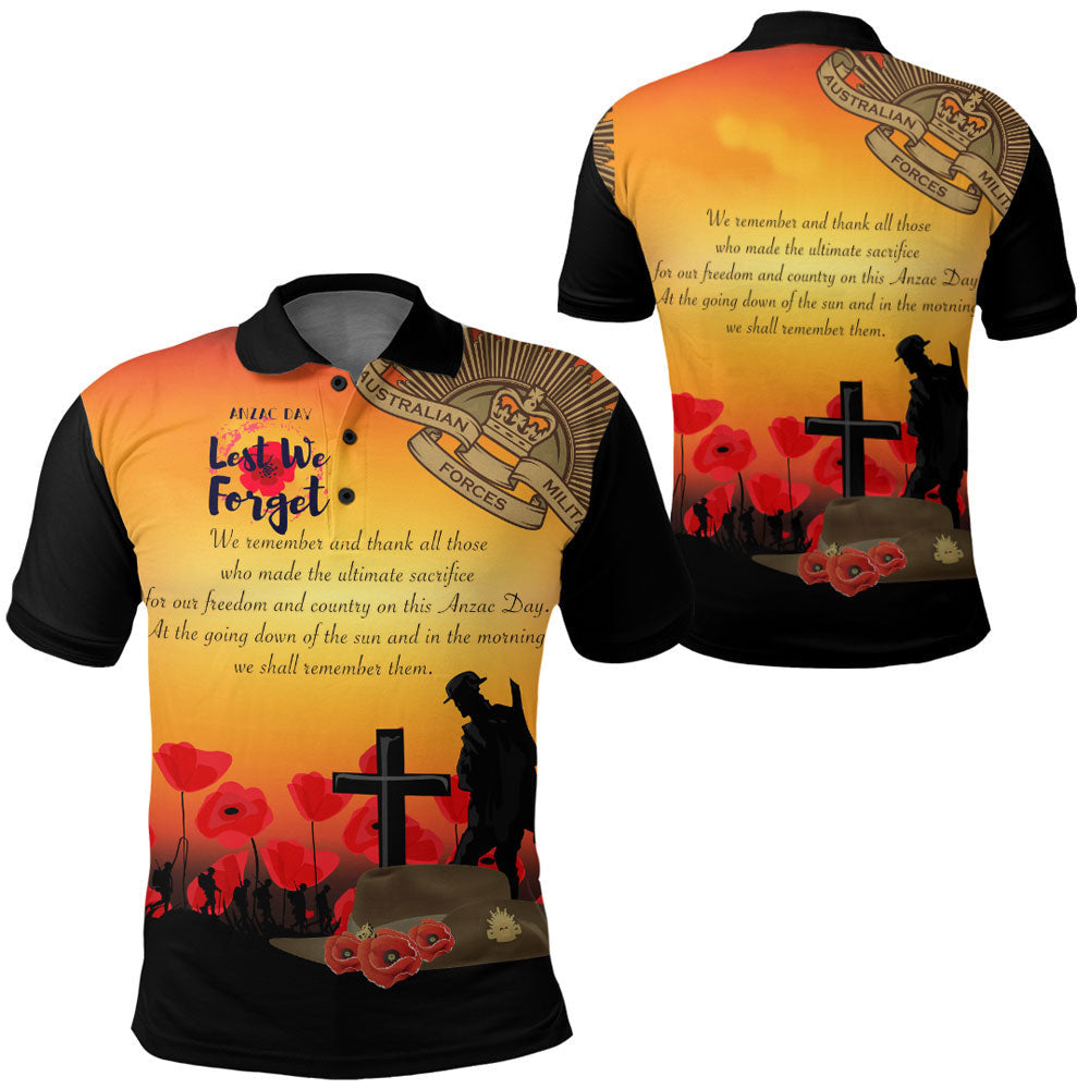 1stheworld-clothing-anzac-day-we-shall-remember-them-polo-shirt