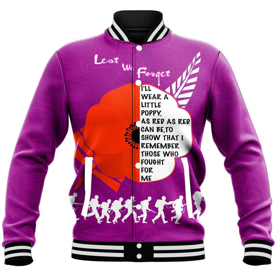 vibe-hoodie-clothing-custom-new-zealand-anzac-red-poopy-purple-baseball-jacket