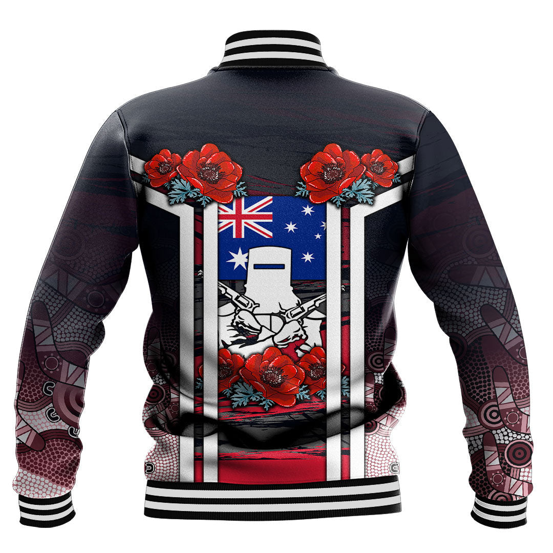 vibe-hoodie-clothing-australia-anzac-day-poppy-aboriginal-pattern-baseball-jacket