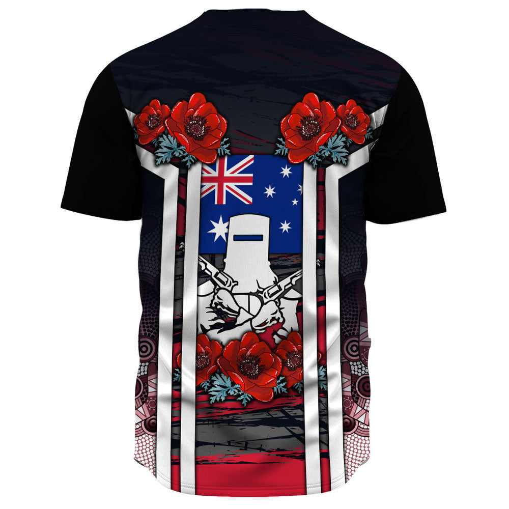 vibehoodie-clothing-australia-anzac-day-poppy-aboriginal-pattern-baseball-jersey