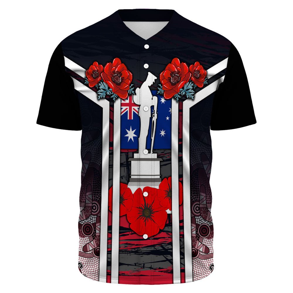 vibehoodie-clothing-australia-anzac-day-poppy-aboriginal-pattern-baseball-jersey