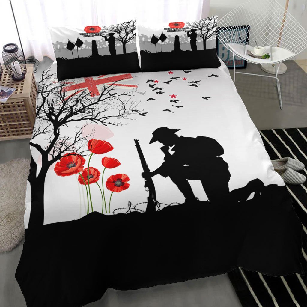 vibehoodie-bedding-set-new-zealand-anzac-lest-we-forget-remebrance-day-white-bedding-set