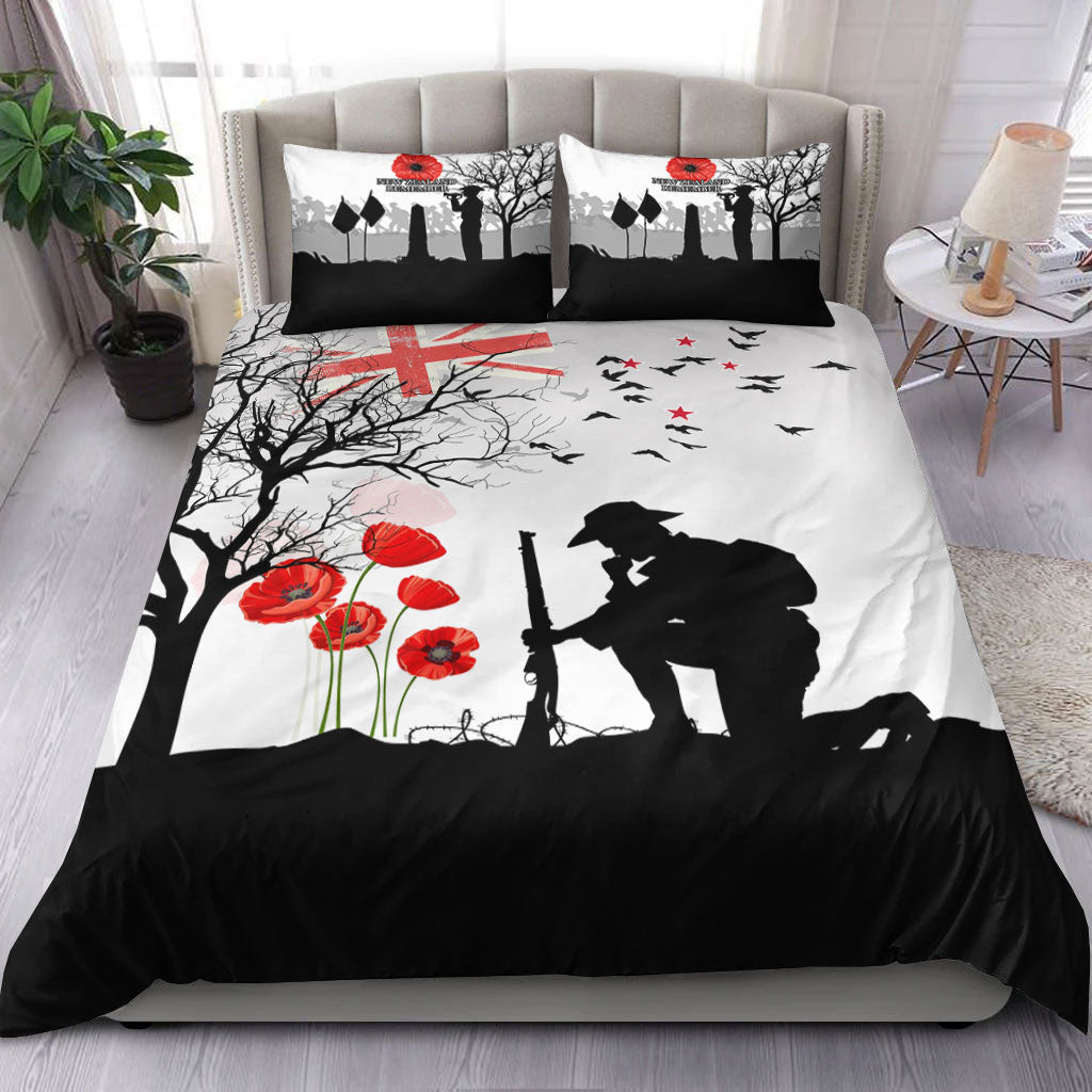 vibehoodie-bedding-set-new-zealand-anzac-lest-we-forget-remebrance-day-white-bedding-set