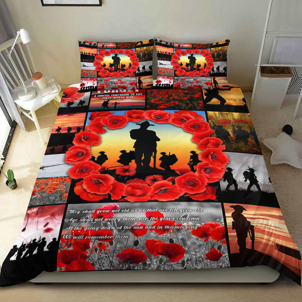 vibehoodie-bedding-set-anzac-day-lest-we-forget-banner-bedding-set