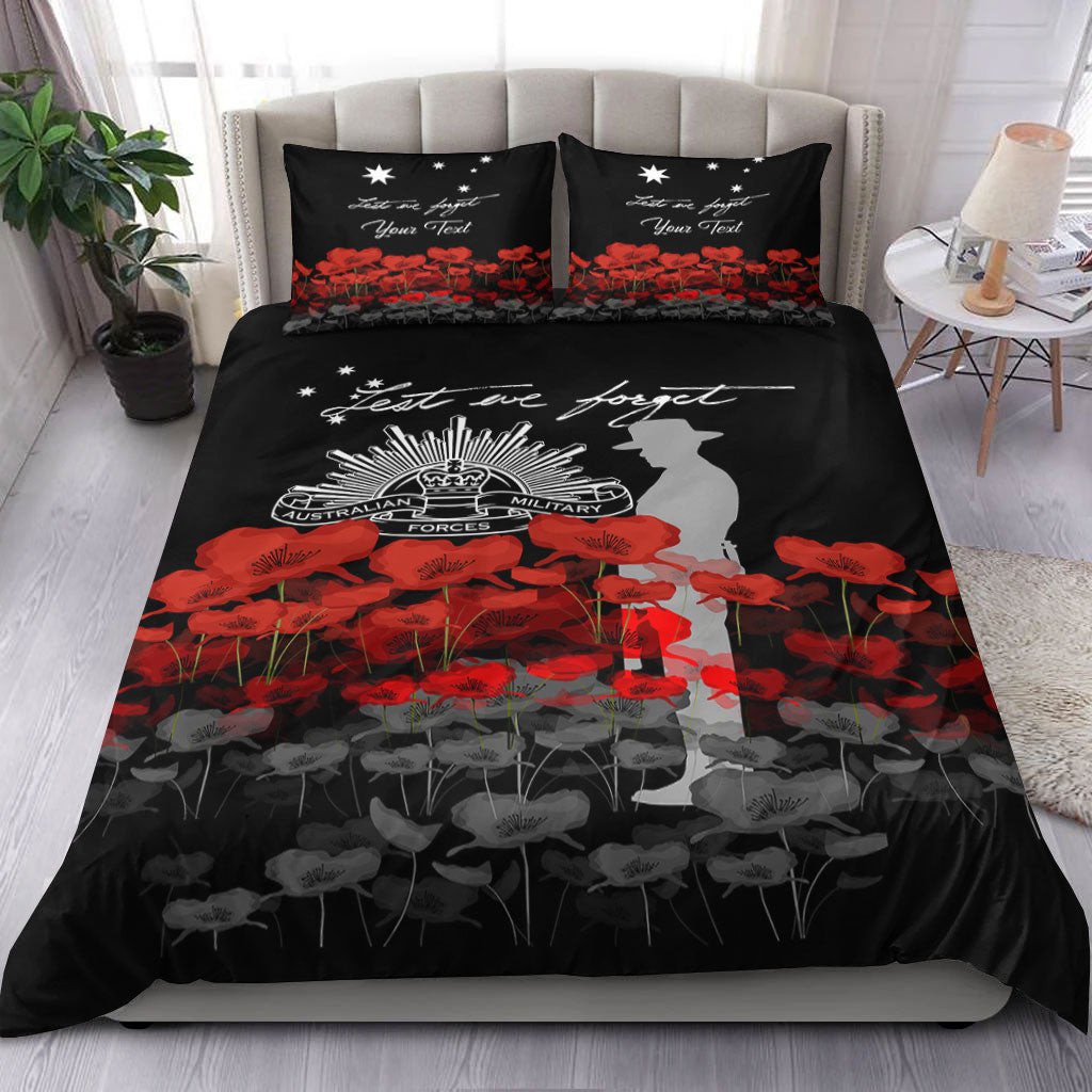 vibehoodie-bedding-set-custom-australian-military-forces-anzac-day-lest-we-forget-bedding-set