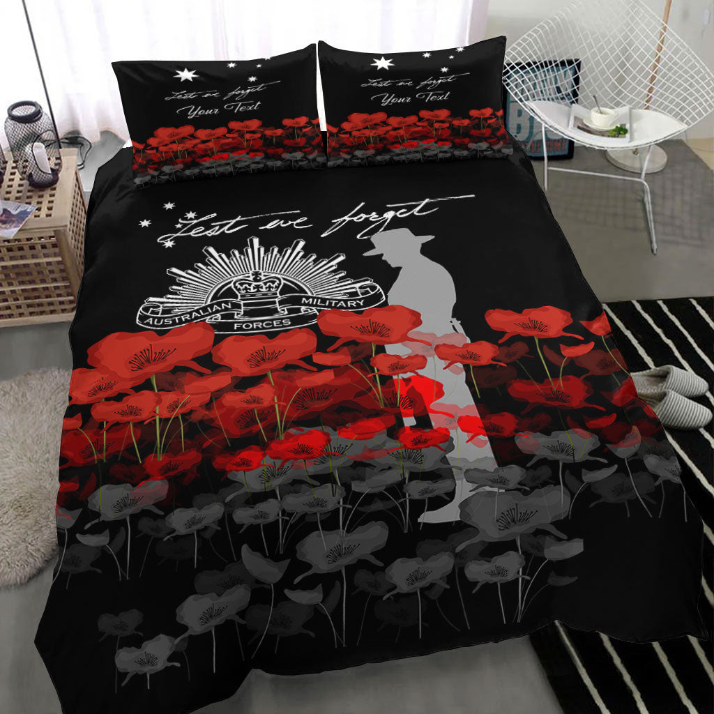 vibehoodie-bedding-set-custom-australian-military-forces-anzac-day-lest-we-forget-bedding-set