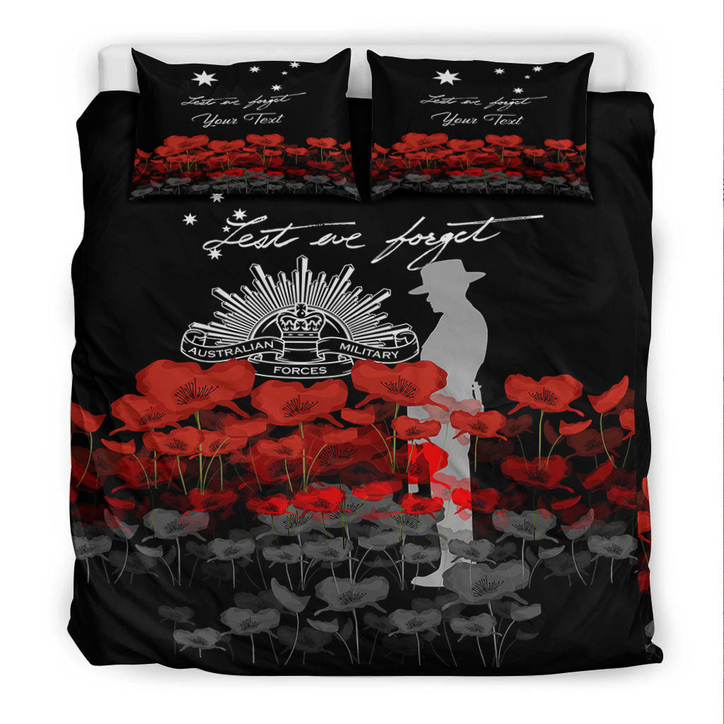 vibehoodie-bedding-set-custom-australian-military-forces-anzac-day-lest-we-forget-bedding-set