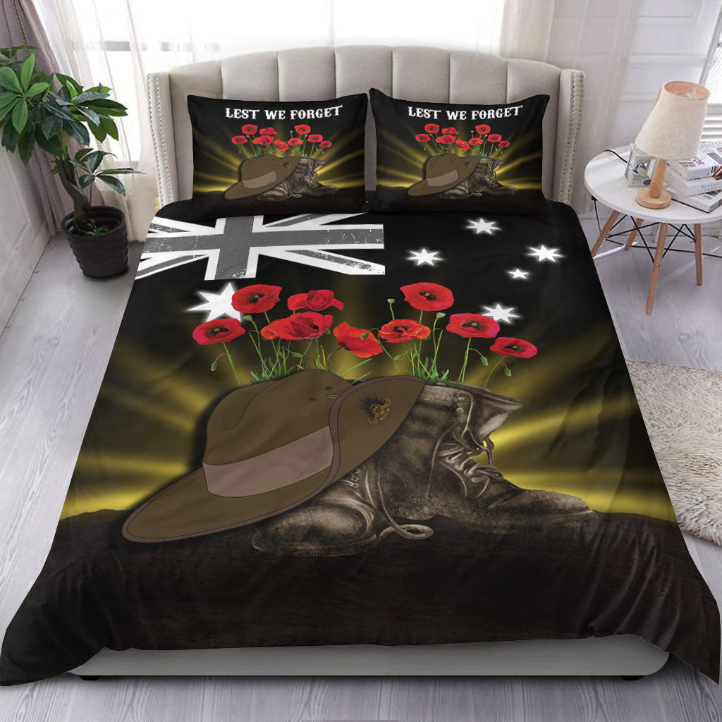 vibehoodie-bedding-set-anzac-day-hat-boots-bedding-set