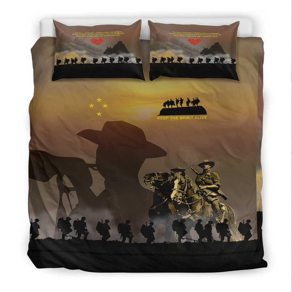 vibehoodie-bedding-set-anzac-day-keep-the-spirit-alive-bedding-set