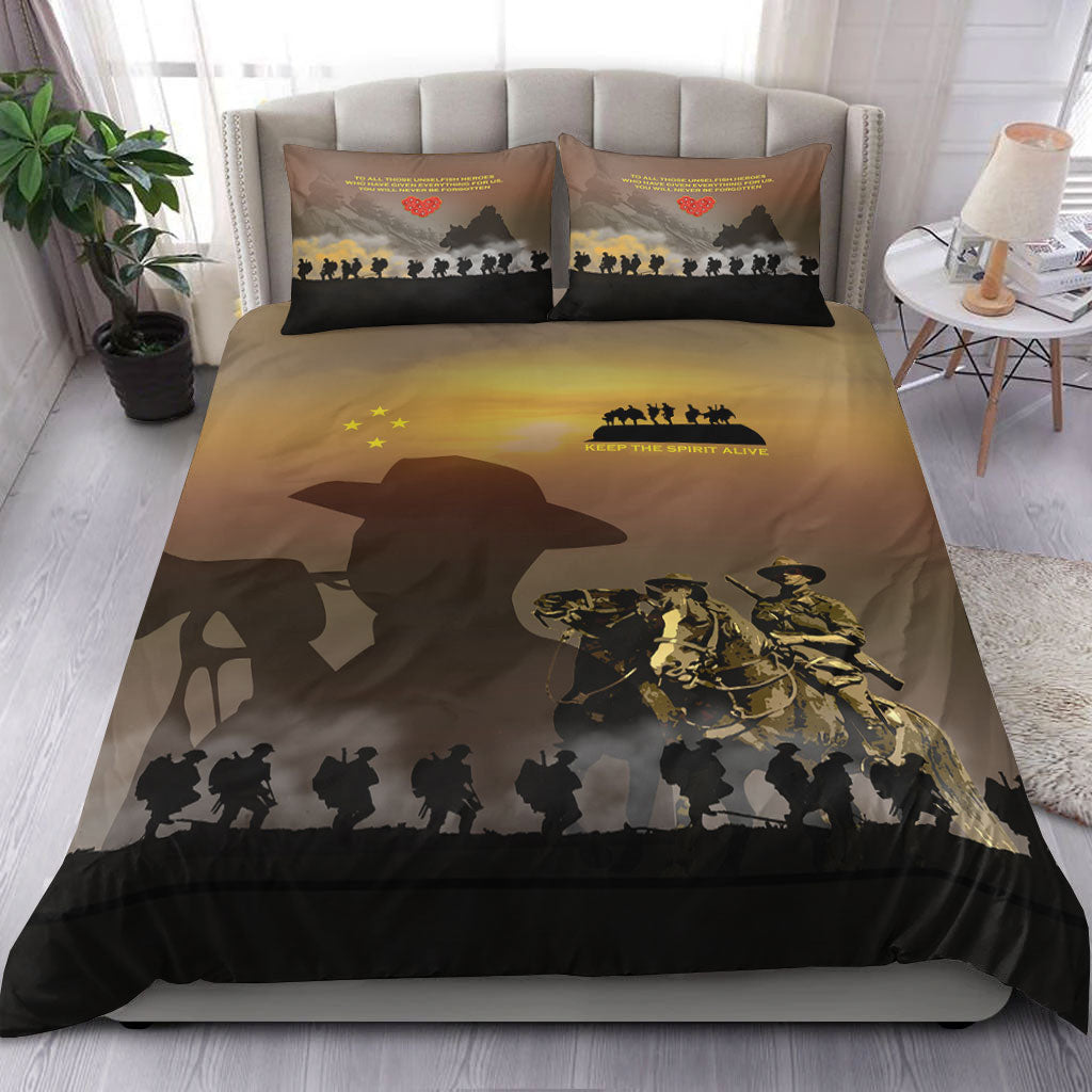 vibehoodie-bedding-set-anzac-day-keep-the-spirit-alive-bedding-set