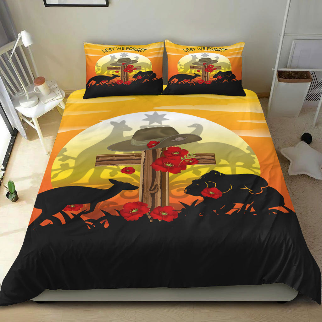 vibehoodie-bedding-set-anzac-day-lest-we-forget-animal-bedding-set