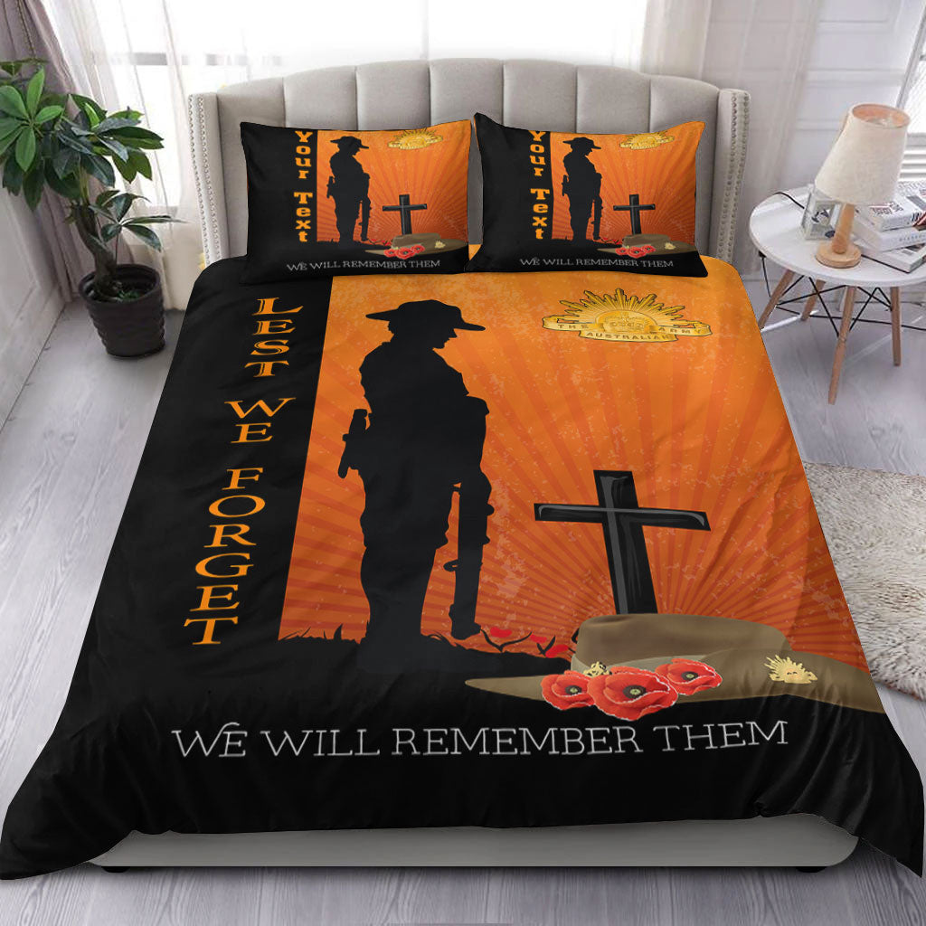 vibehoodie-bedding-set-custom-anzac-day-lest-we-forget-soldier-standing-guard-bedding-set