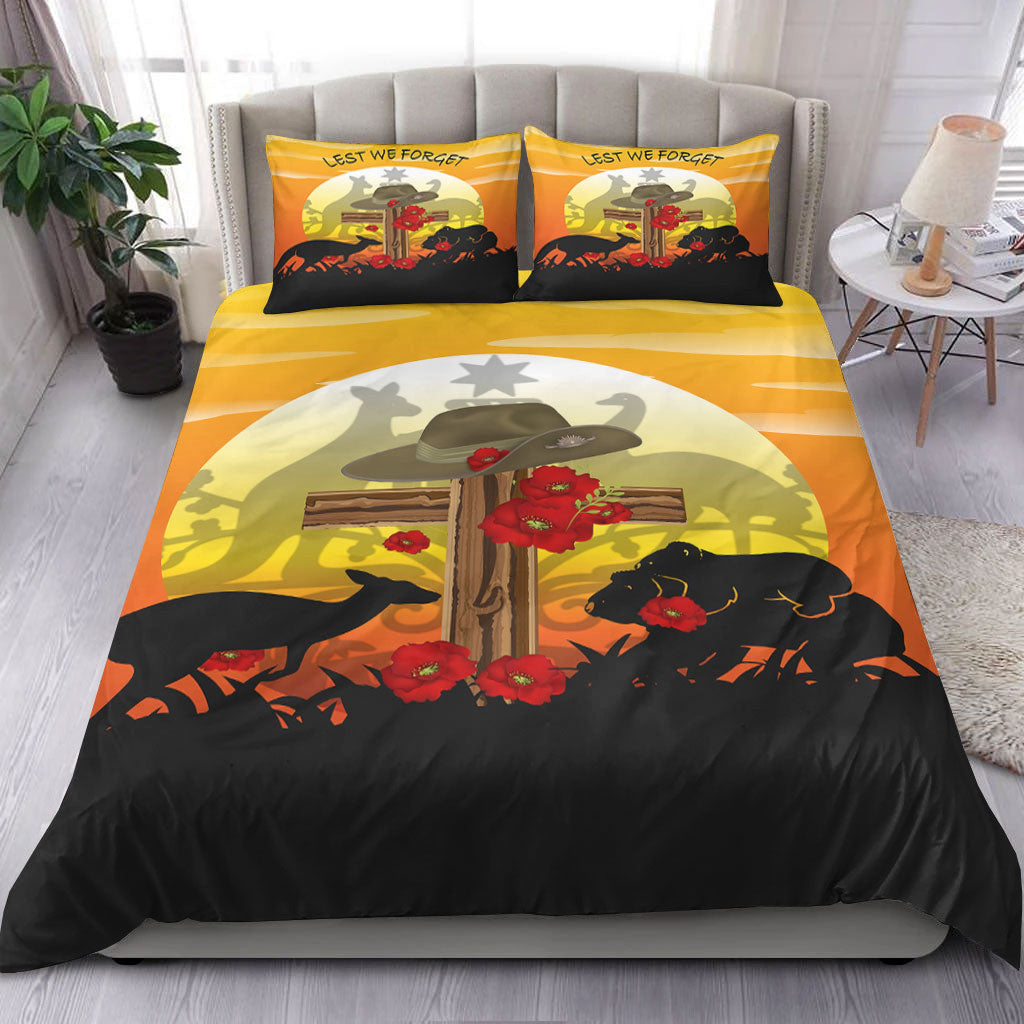 vibehoodie-bedding-set-anzac-day-lest-we-forget-animal-bedding-set