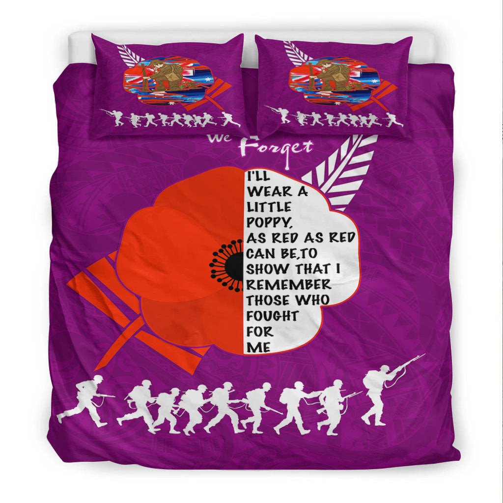 vibehoodie-bedding-set-new-zealand-anzac-red-poopy-purple-bedding-set