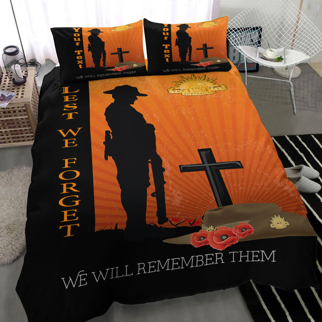 vibehoodie-bedding-set-custom-anzac-day-lest-we-forget-soldier-standing-guard-bedding-set