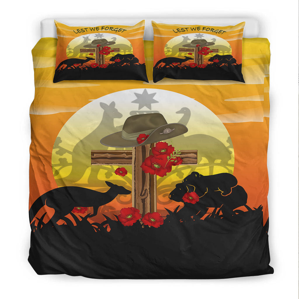 vibehoodie-bedding-set-anzac-day-lest-we-forget-animal-bedding-set