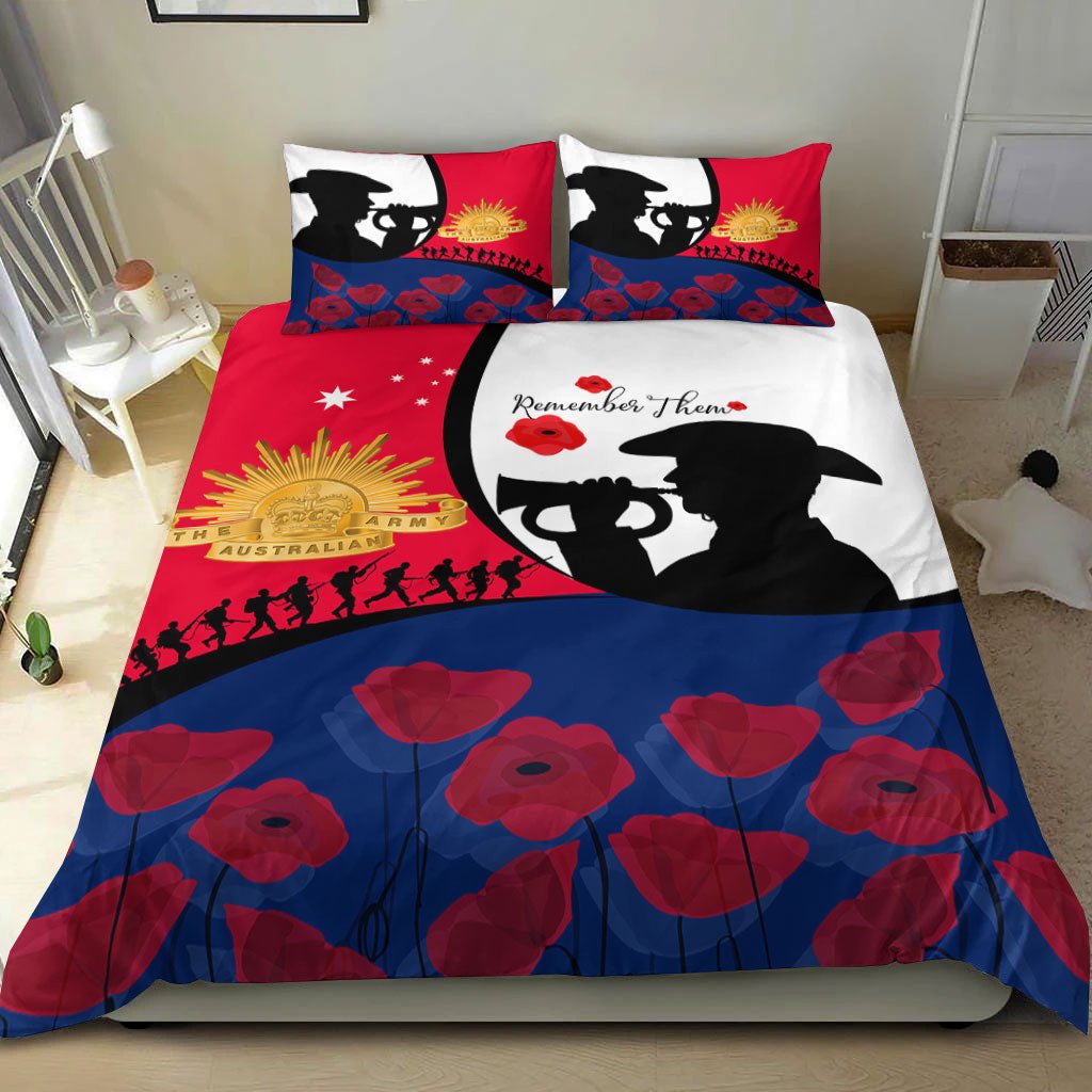 vibehoodie-bedding-set-australia-anzac-day-soldier-blowing-trumpet-bedding-set