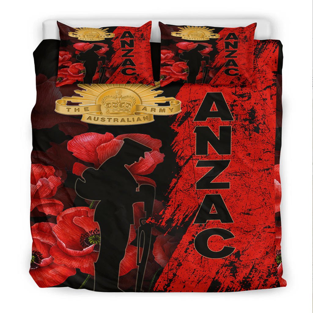 vibehoodie-bedding-set-anzac-day-soldier-silhouette-remembrance-bedding-set