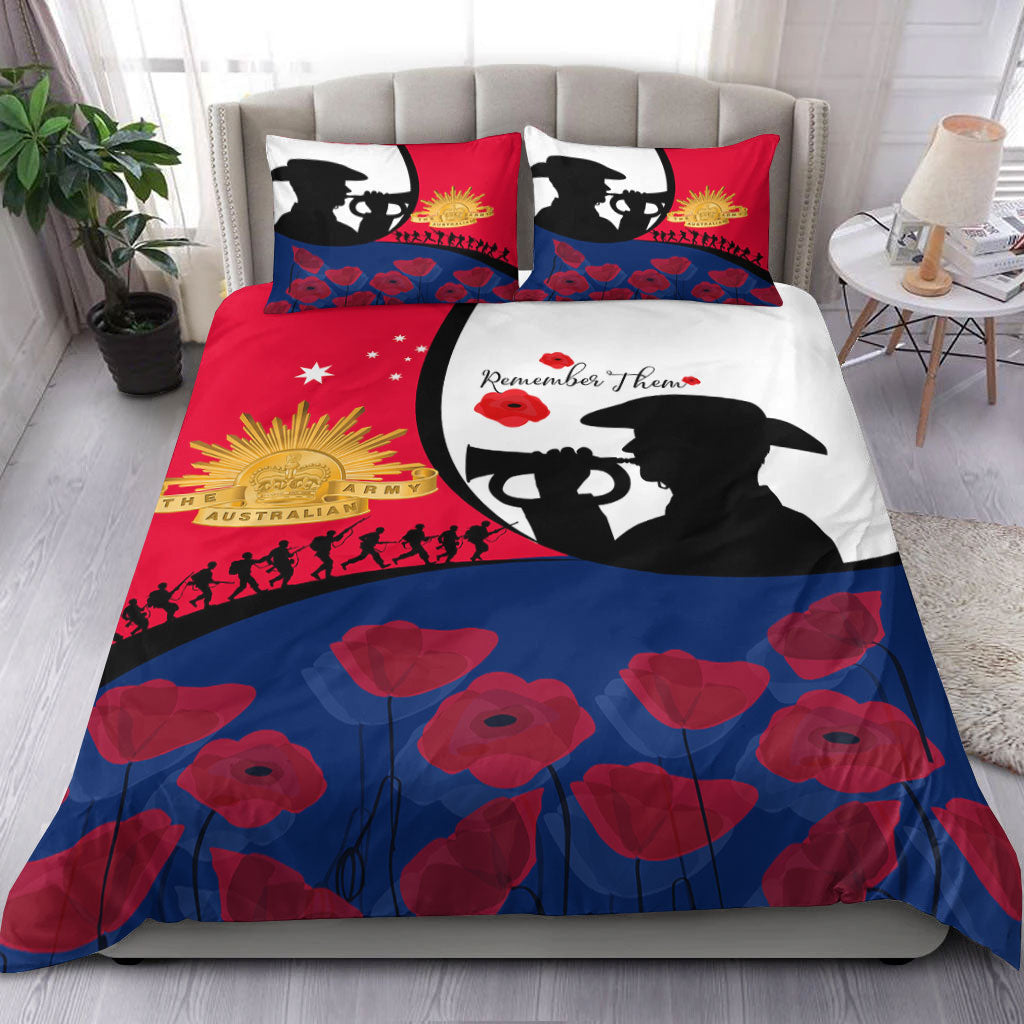 vibehoodie-bedding-set-australia-anzac-day-soldier-blowing-trumpet-bedding-set