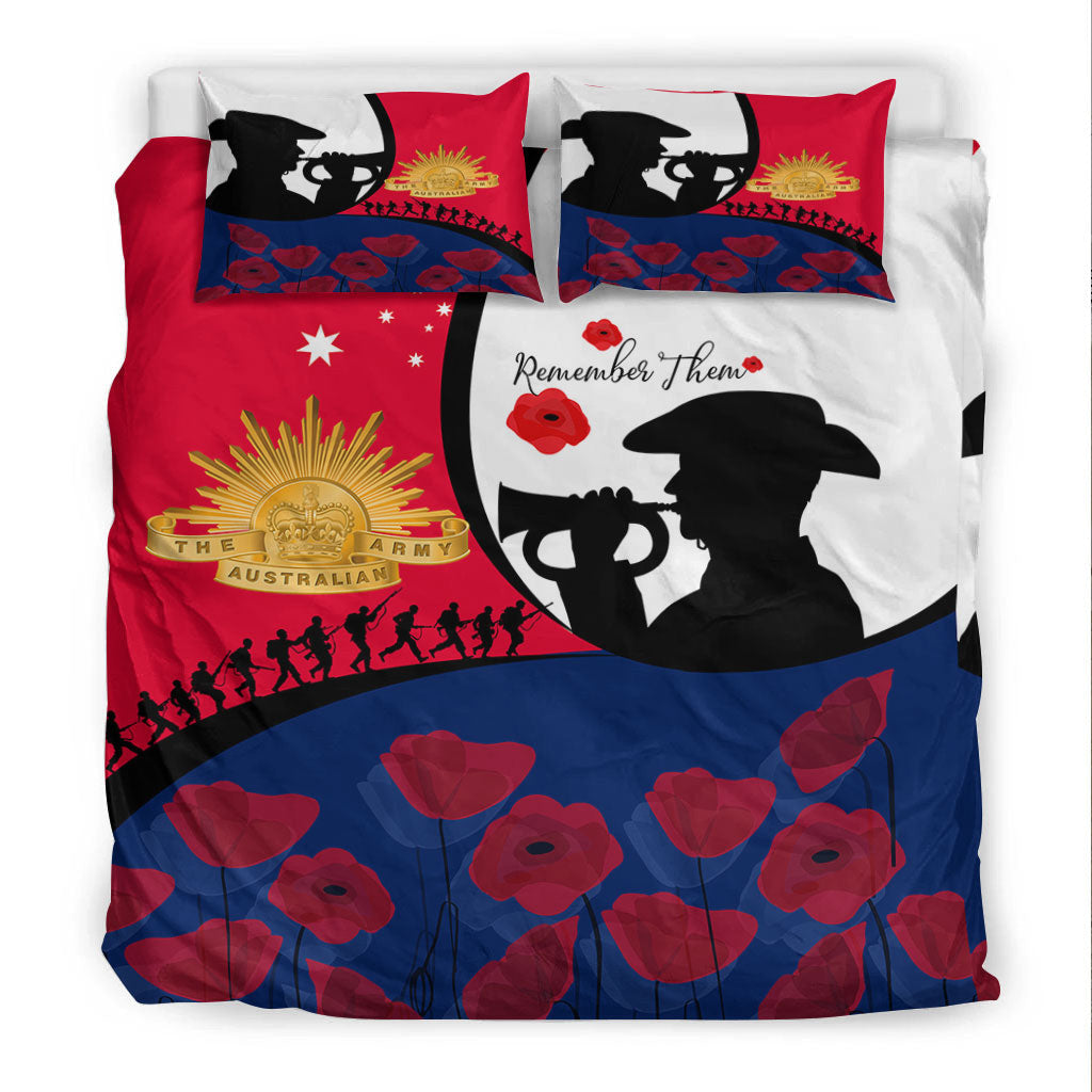 vibehoodie-bedding-set-australia-anzac-day-soldier-blowing-trumpet-bedding-set