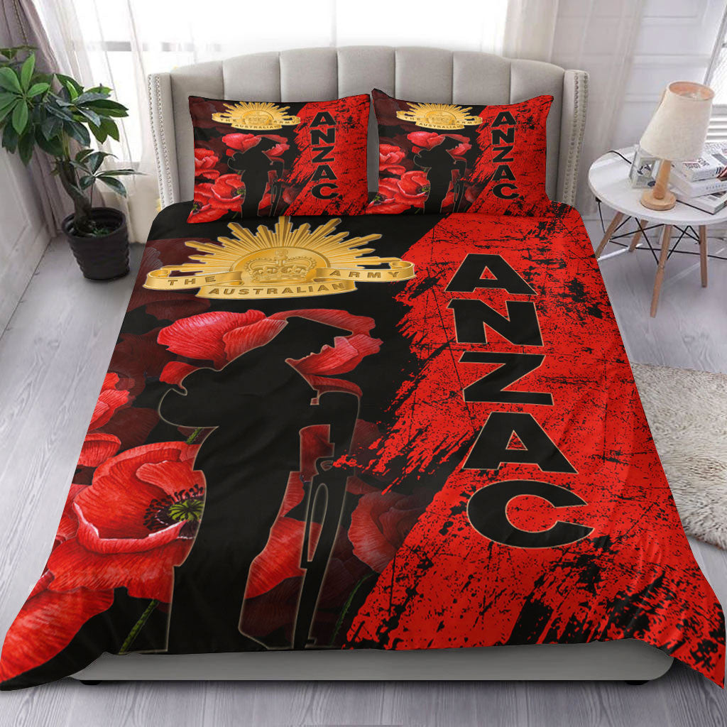 vibehoodie-bedding-set-anzac-day-soldier-silhouette-remembrance-bedding-set