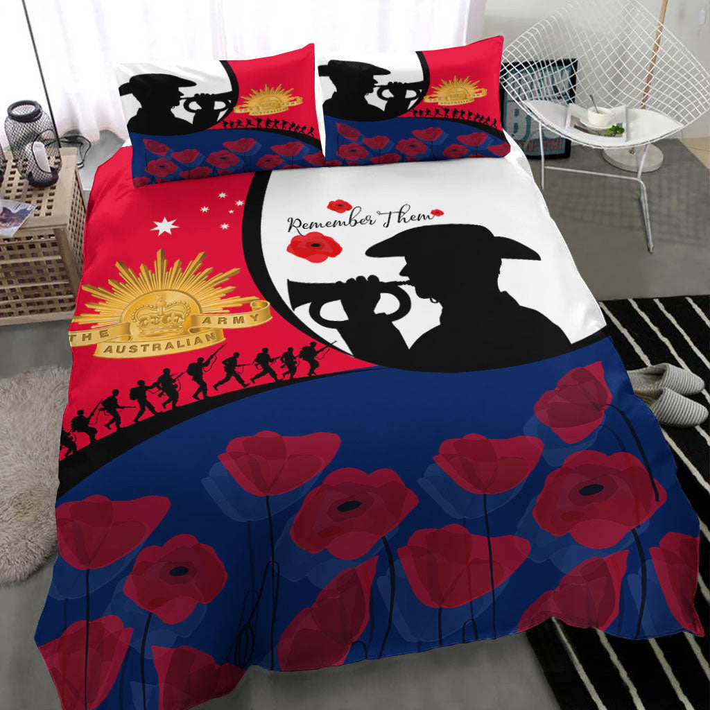 vibehoodie-bedding-set-australia-anzac-day-soldier-blowing-trumpet-bedding-set