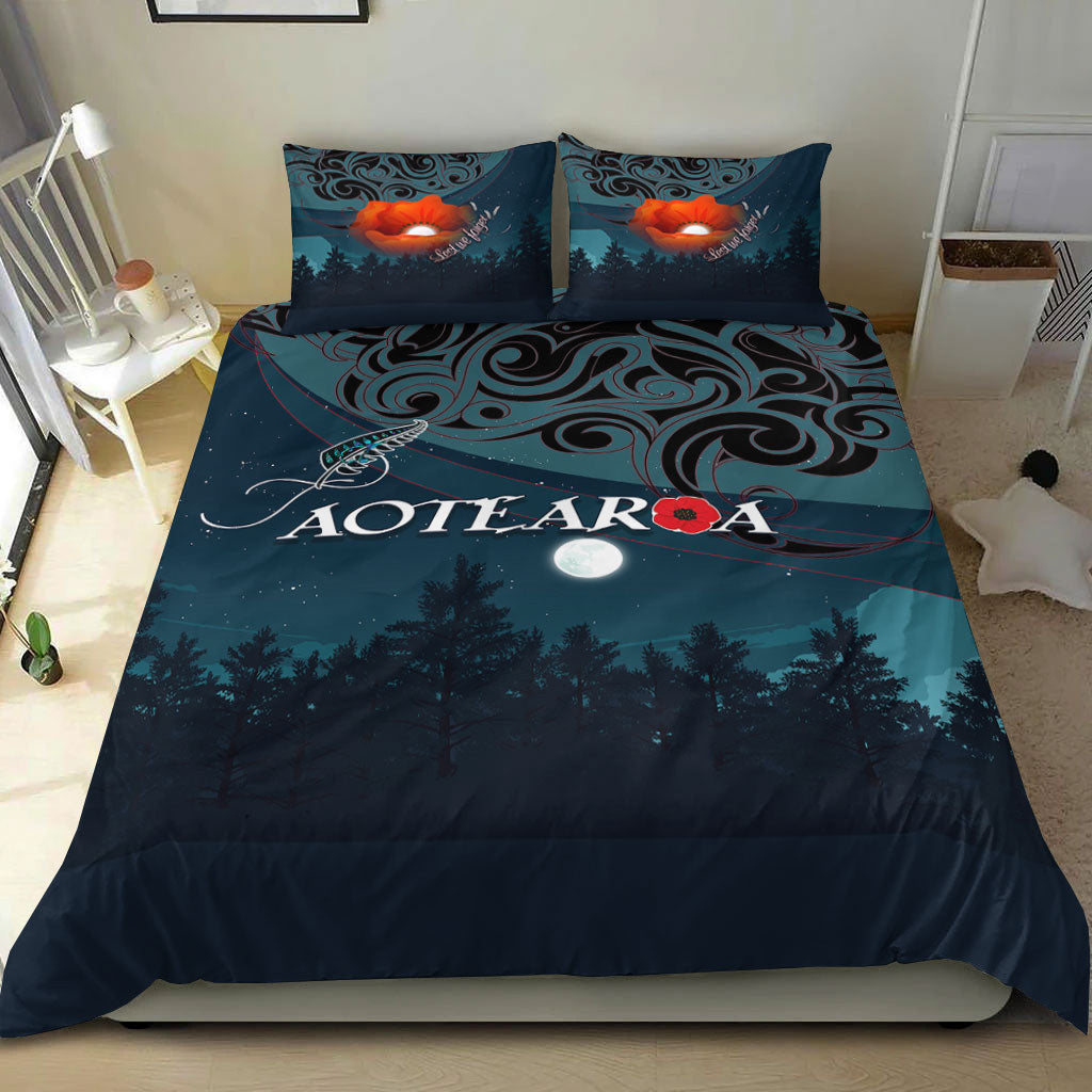 vibehoodie-bedding-set-new-zealand-paua-silver-fern-poppy-bedding-set