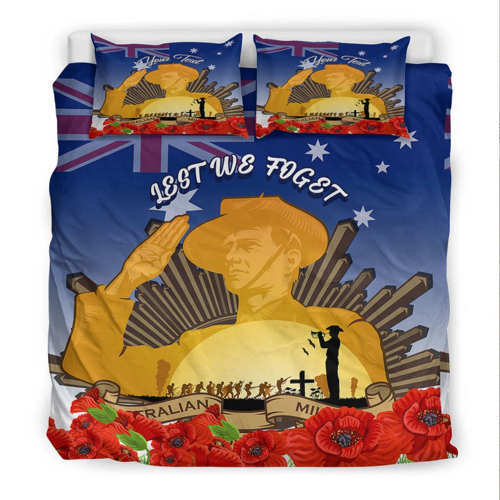 vibehoodie-bedding-set-custom-australia-anzac-day-soldier-salute-bedding-set