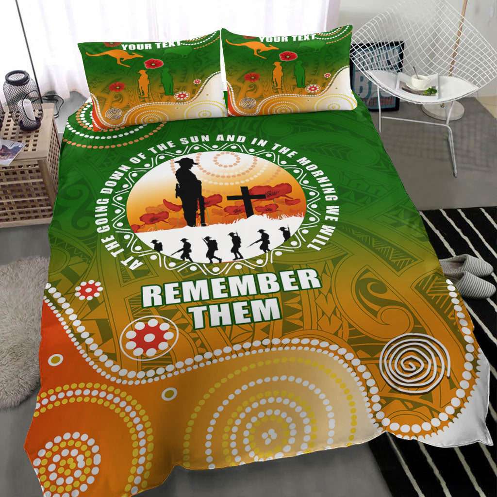 vibehoodie-bedding-set-custom-anzac-new-zealand-maori-australia-indigenous-bedding-set