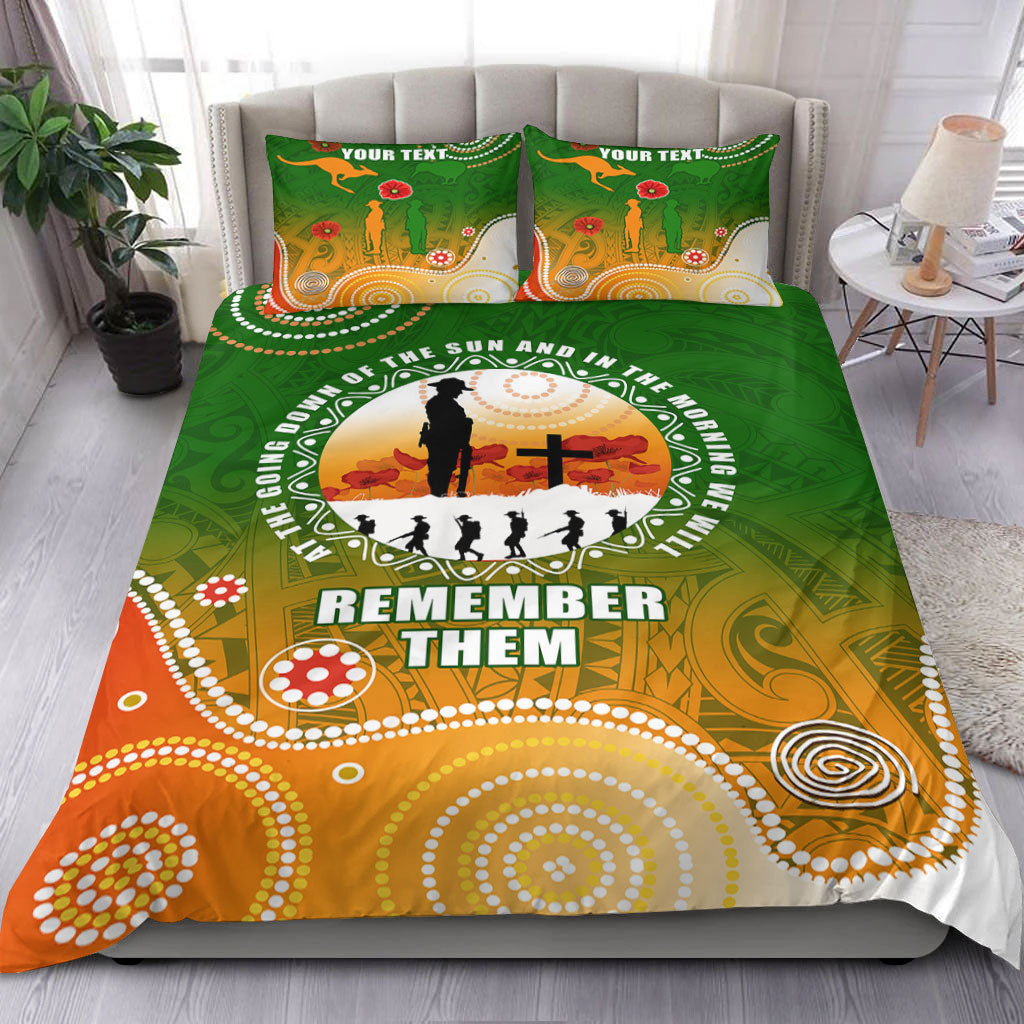 vibehoodie-bedding-set-custom-anzac-new-zealand-maori-australia-indigenous-bedding-set