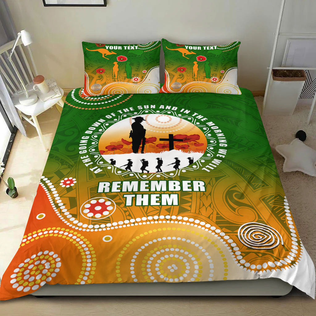 vibehoodie-bedding-set-custom-anzac-new-zealand-maori-australia-indigenous-bedding-set