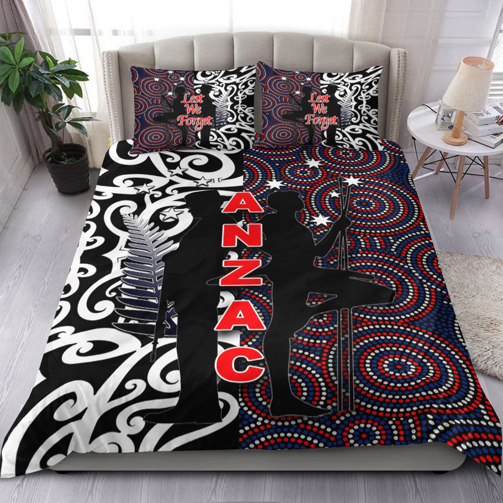 vibehoodie-bedding-set-anzac-day-kangaroo-aboriginal-kiwi-maori-bedding-set