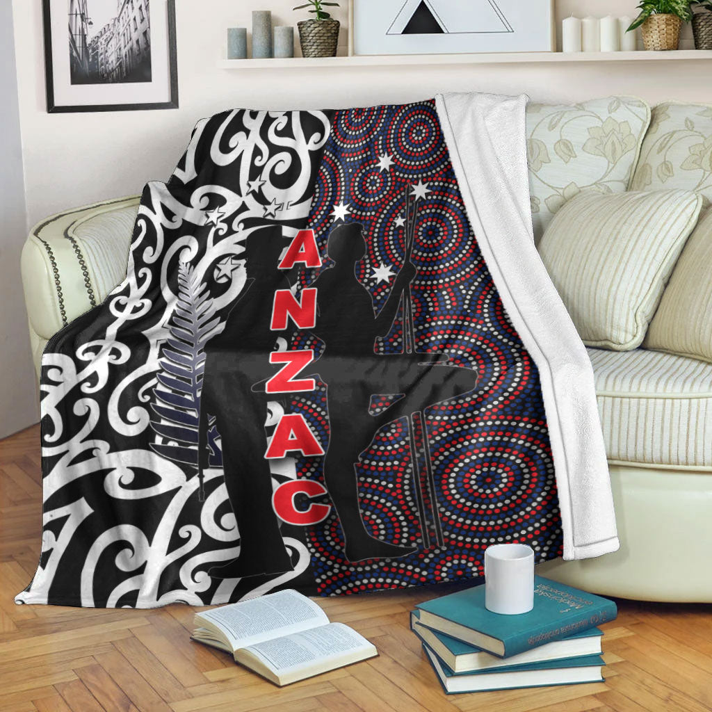 vibehoodie-blanket-anzac-day-kangaroo-aboriginal-kiwi-maori-premium-blanket