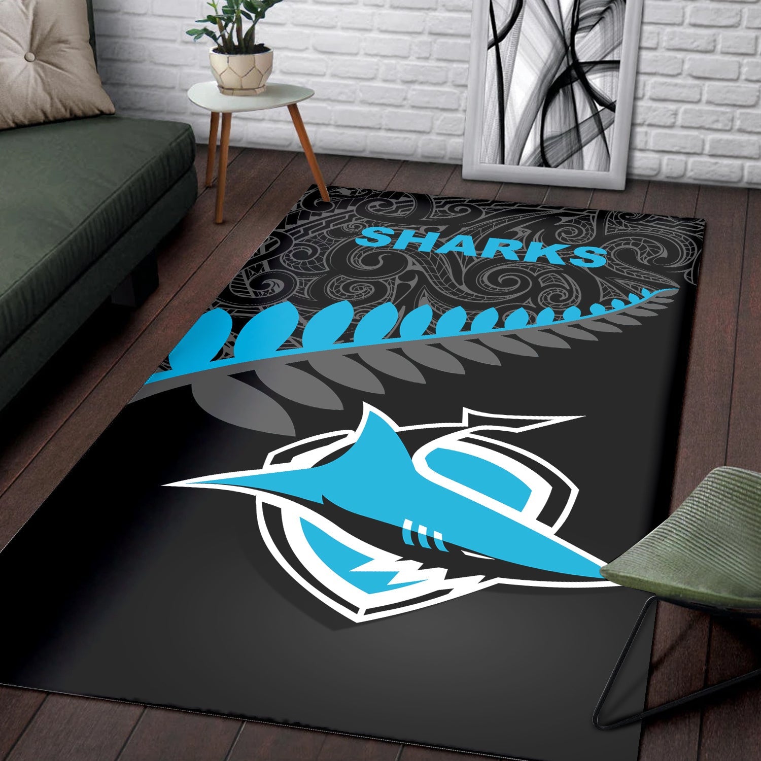 cronulla-sutherland-sharks-area-rug-rugby-maori-nrl