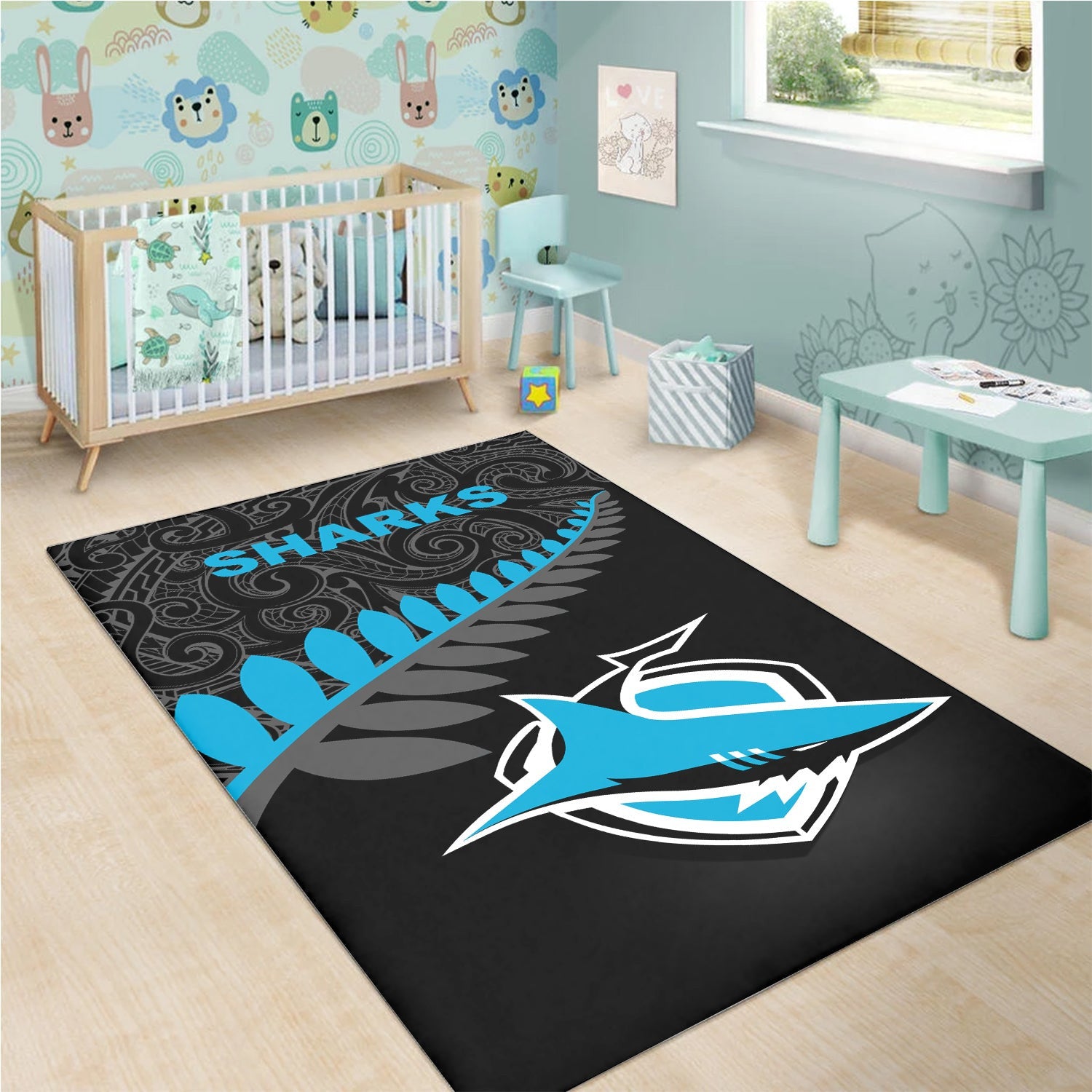 cronulla-sutherland-sharks-area-rug-rugby-maori-nrl