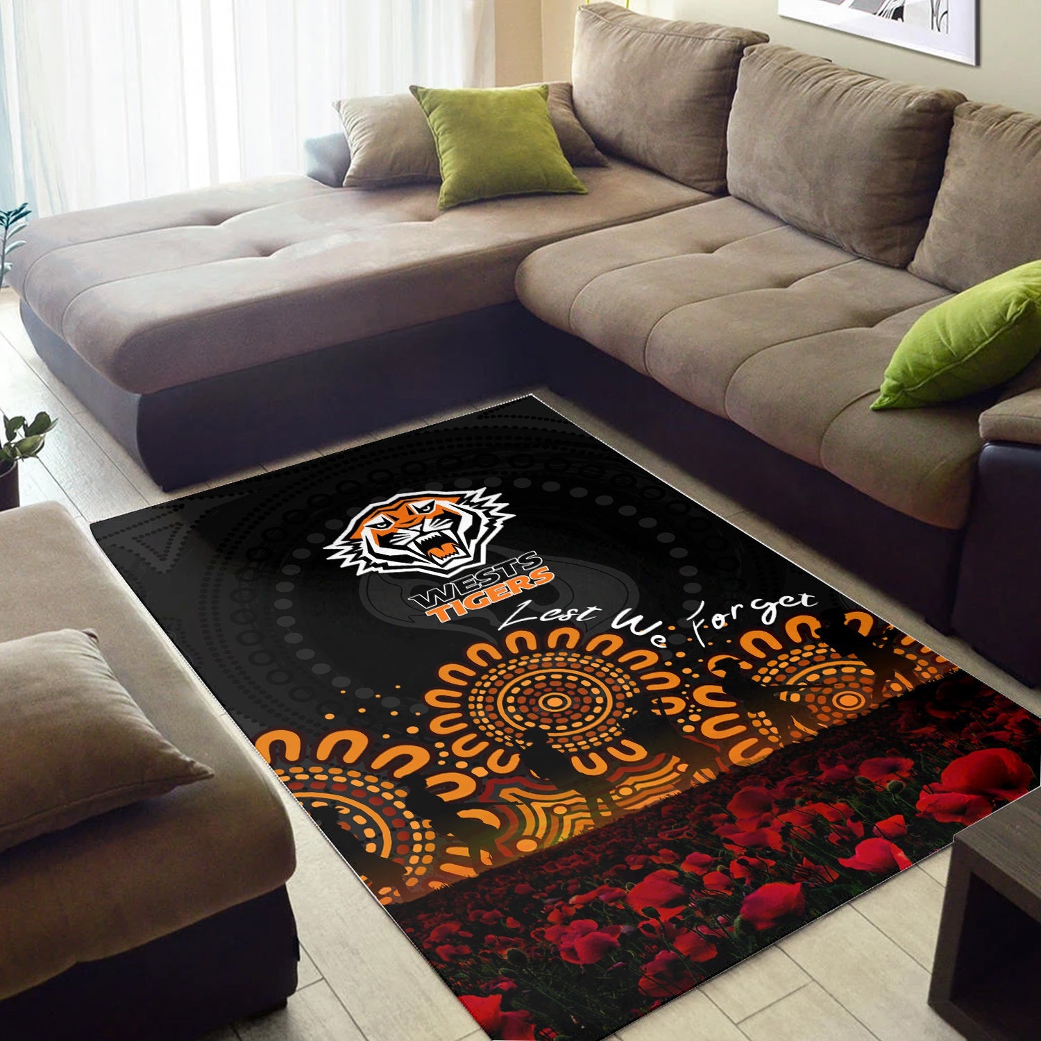 wests-tigers-area-rug-aboriginal-rugby-anzac-day-poppy-with-soldiers-nrl