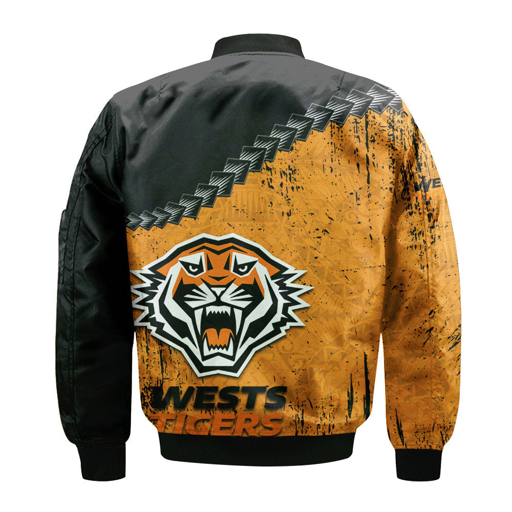 wests-tigers-bomber-jacket-grunge-polynesian-tattoo-nrl