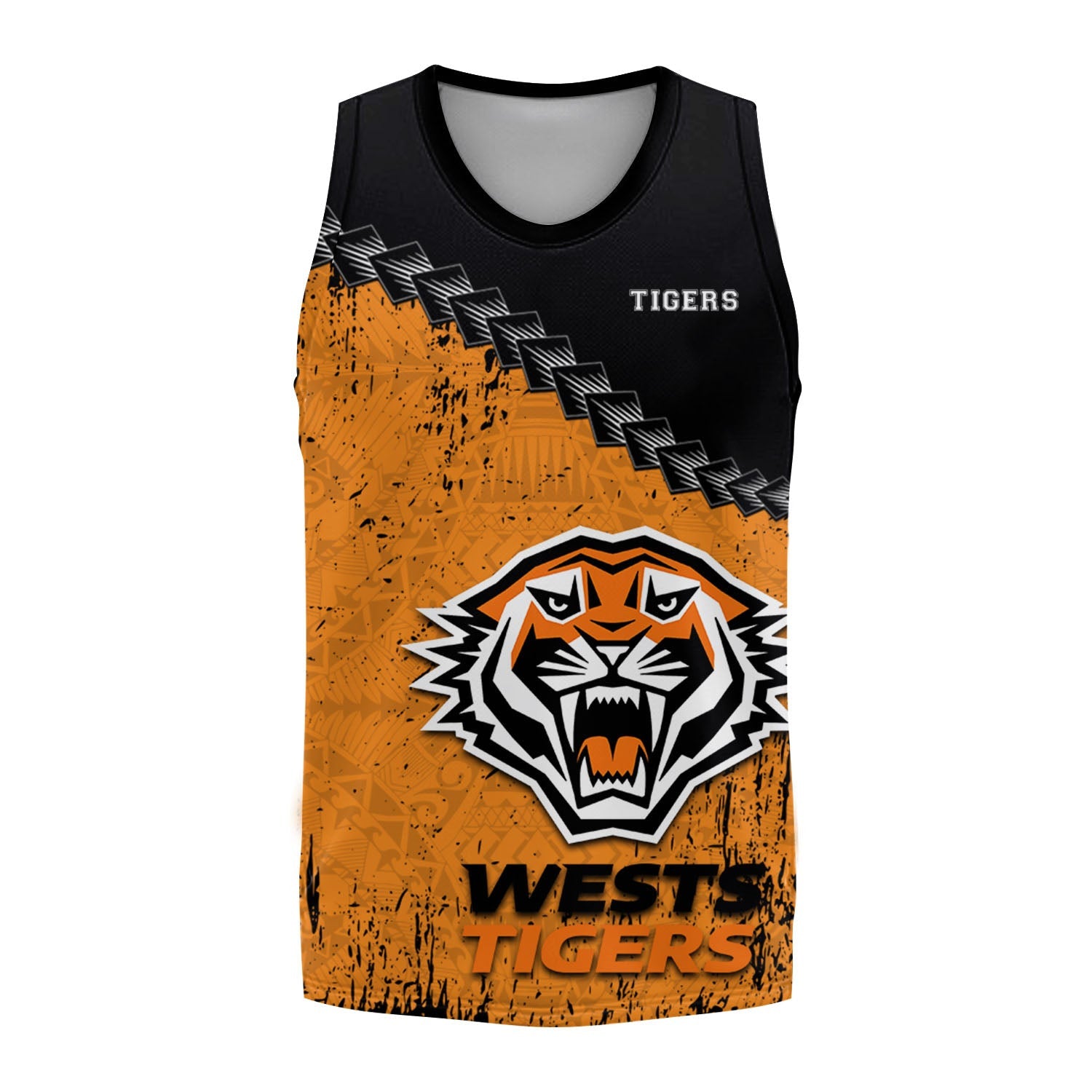 wests-tigers-basketball-jersey-grunge-polynesian-tattoo-nrl