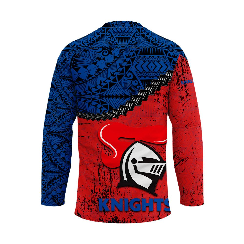 newcastle-knights-hockey-jersey-grunge-polynesian-tattoo-nrl